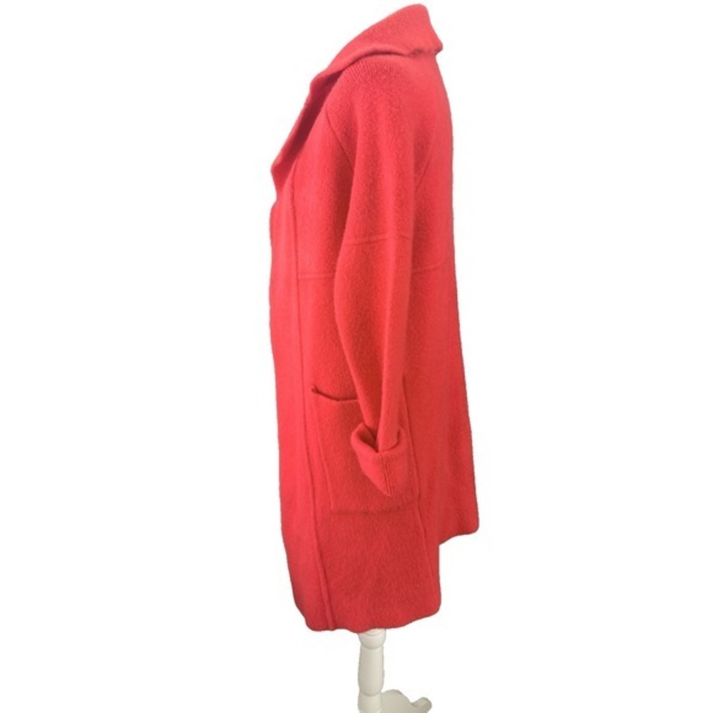 Anthropologie Womens Phoenix Open Red Sweater Coat Minimalist Capsule WardrobeXS - Picture 4 of 14